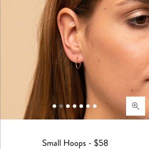14K Solid gold hoops